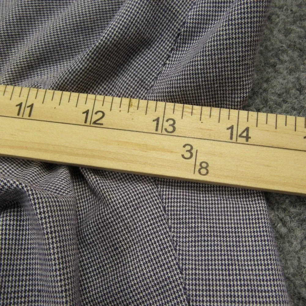 Vintage Cross Creek Pants Men 37x28 Cuffed Micro Houndstooth Pleated Made in USA
